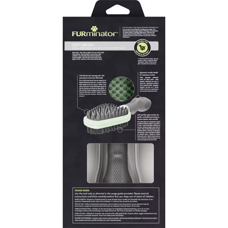 FURminator dvipusis šepetys šuniukams ir kačiukams