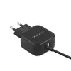 Qoltec 50190 Mobiliojo įrenginio įkroviklis iš tinklo, 3.4 A, USB, USB-C laidas