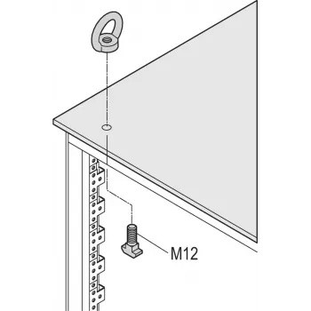 Schroff Lifting Eyes Kit M12 (4vnt/rinkinys) (23130072)