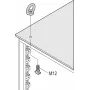 Schroff Lifting Eyes Kit M12 (4vnt/rinkinys) (23130072)