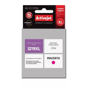 Activejet AB-3219MNX rašalo kasetė (keitiklis Brother LC3219M XL; Supreme; 20 ml; purpurinė)