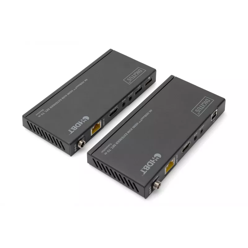 KVM prailgintuvo rinkinys Digitus 4K HDBaseT HDMI 70 m laidinis