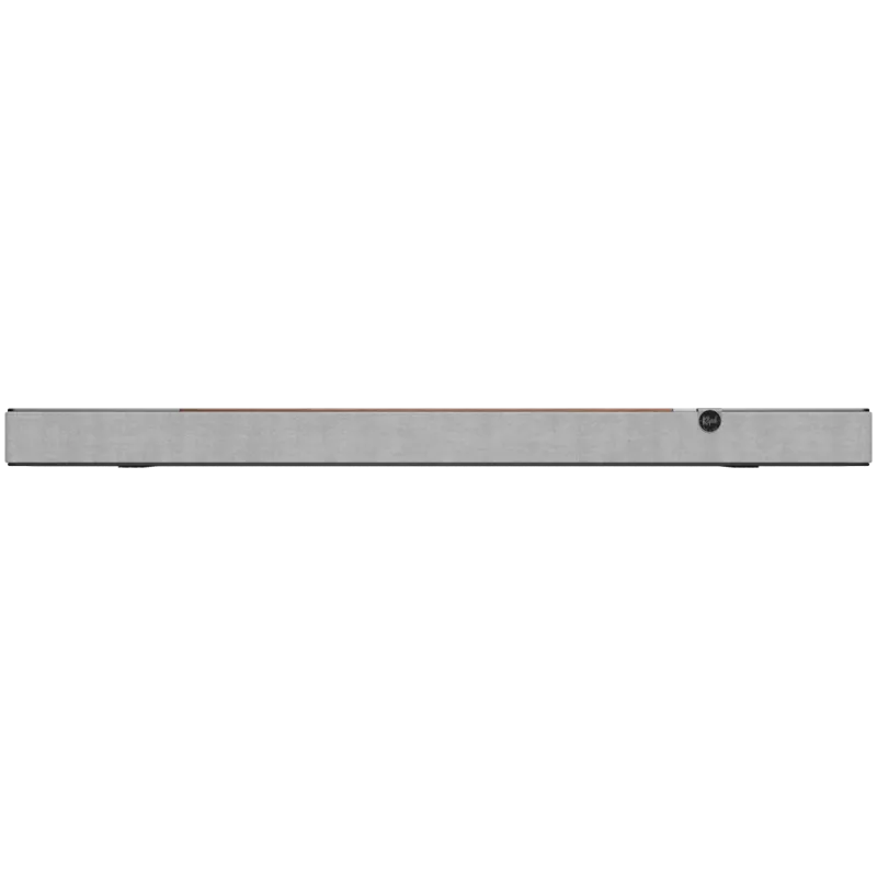 Garsiakalbių juosta KLIPSCH 1073541 — 3.1.2 kanalų, 100 W RMS, įmontuotas žemų dažnių garsiakalbis, Pilka/Riešutas