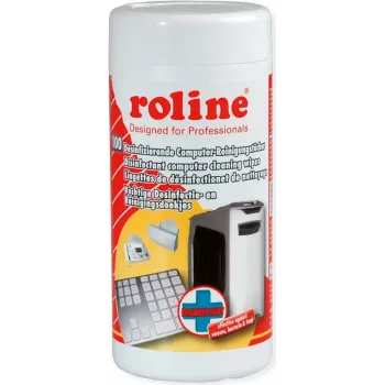 ROLINE dezinfekuojančios kompiuterių valymo servetėlės, 100 vnt.