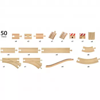 Brio World XXL Didelis geležinkelio takų rinkinys
