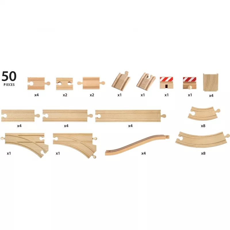 Brio World XXL Didelis geležinkelio takų rinkinys