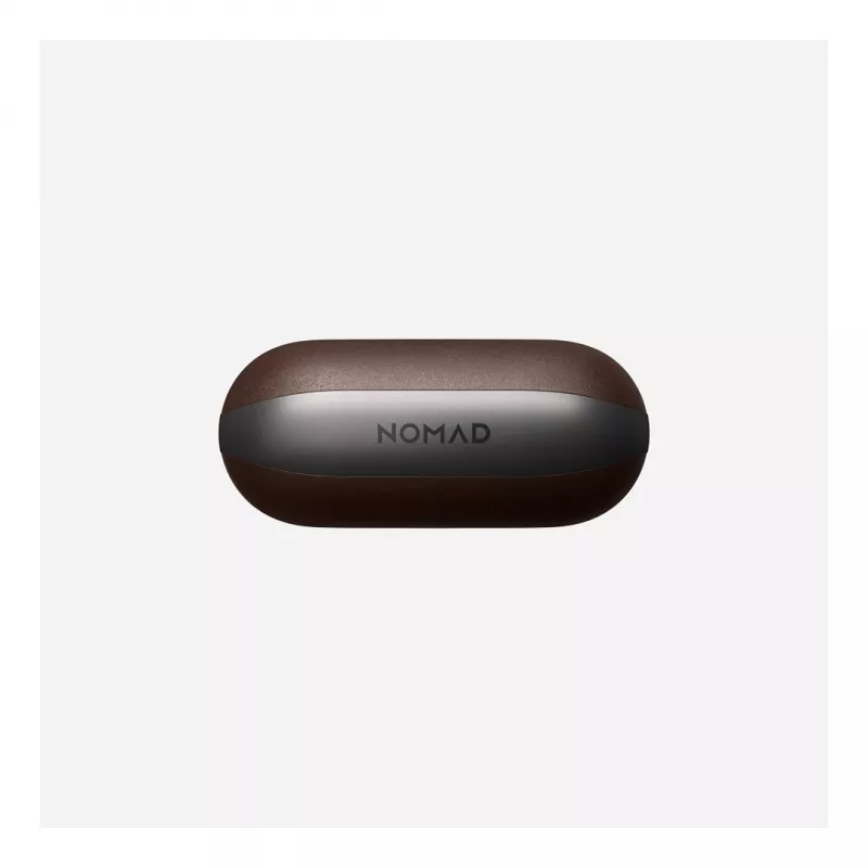 Odinis AirPods dėklas Nomad V3 Rustic Brown – apsauginis odinis dangtelis AirPods įkrovimo dėklui