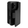 Odinė dėklė iPhone 16, juoda