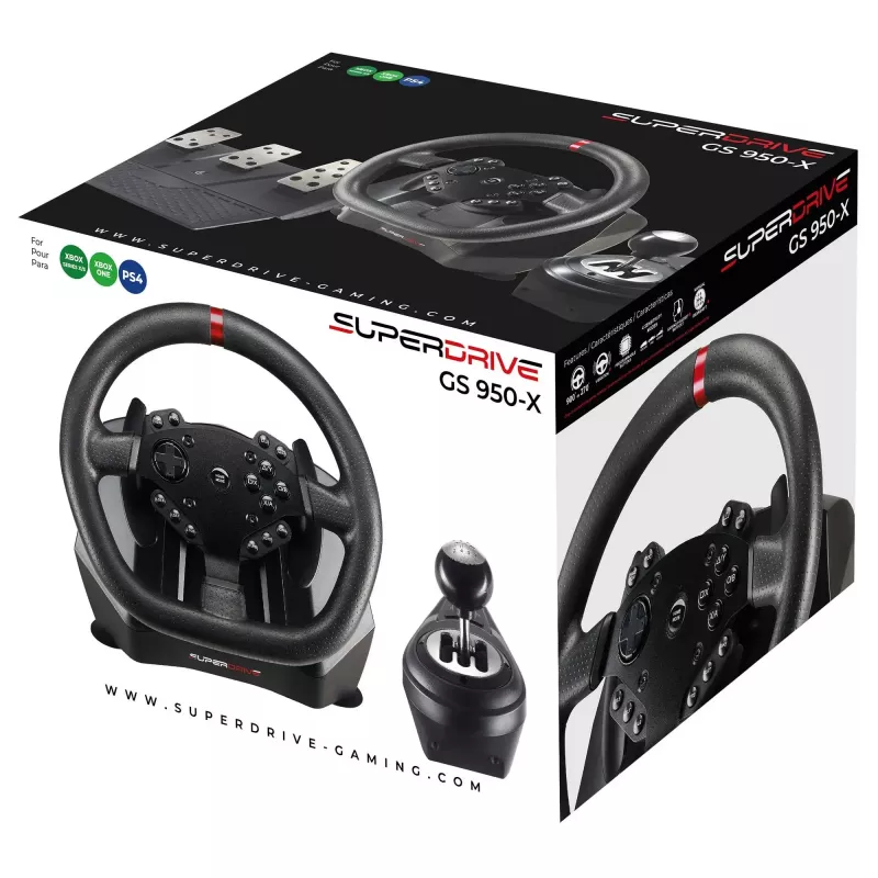 Vairas Racing Wheel No name Subsonic Superdrive GS 950-X, laidinis, PC/PS4/Xbox One/Xbox Series X/S