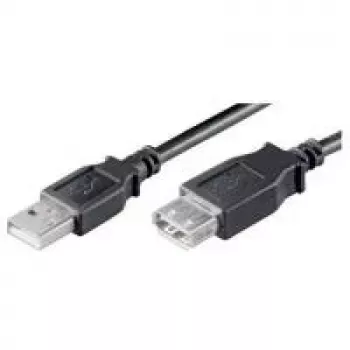 Wentronic Goobay USB 2.0 Hi-Speed prailginimo laidas, juodas, 0,6 m - USB 2.0 kištukas (A tipas) > USB 2.0 lizdas (A tipas) (68625)