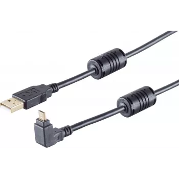 ShiverPeaks USB 2.0 laidas USB A – Micro-USB B 1m juodas 13-10002