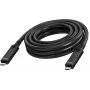 USB-C į USB-C duomenų kabelis VISION TC 7MUSBC/BL 24 kontaktų USB 3.2 Gen 1, 7 m ilgio