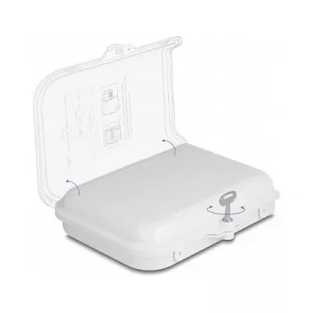DeLOCK 8 prievadų optinė skirstomoji dėžė, IP65, balta