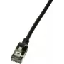 LogiLink Slim U/FTP tinklo kabelis 3 m Cat6a U/FTP (STP) juodas (CQ9063S)