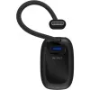 Powerbank 5.000 mAh, integruotas USB-C kabelis 13 cm, 20 W (juodas, 5 Ah, 1x USB-A, 1x USB-C, PD, QC)