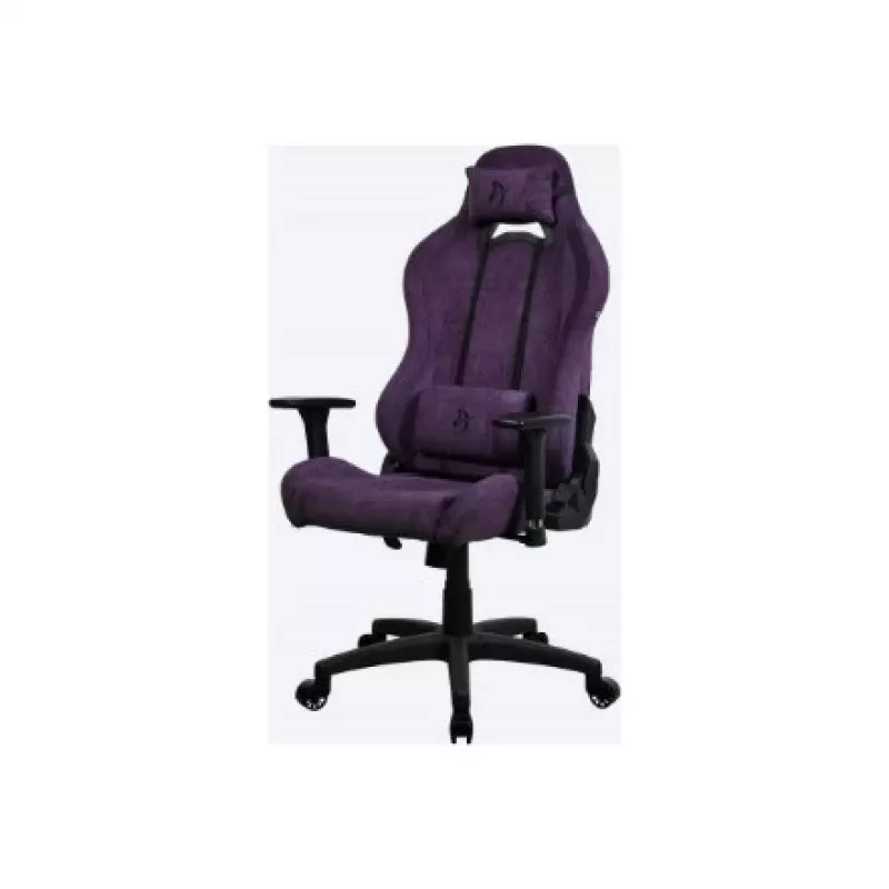 Žaidimų kėdė Arozzi Torretta SoftFabric Purple – ergonomiškas dizainas, reguliuojamos porankiai, atlošiama nugara