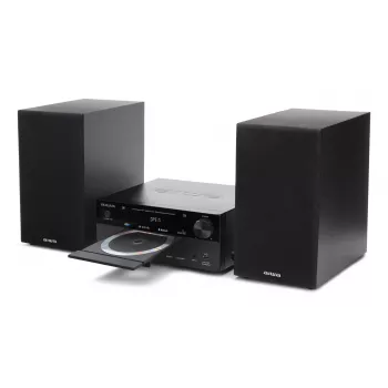 Mikro sistema namų garso Aiwa MSBTU-550 — 50 W RMS, Bluetooth 10 m, FM, LED ekranas, RCA, Juoda