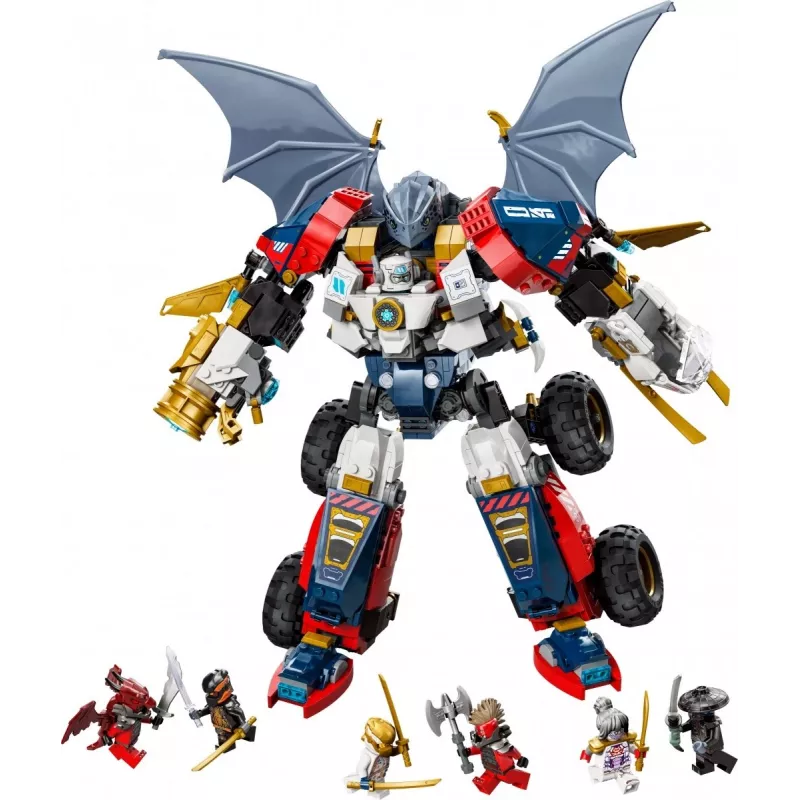 LEGO NINJAGO 71834 Zane's Ultra Combiner Mech – milžiniškas kombinuojamas robotas