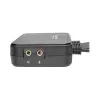 Eaton Tripp Lite serijos 2 prievadų USB/HD kabelinis KVM jungiklis su garsu/vaizdu, kabeliais ir USB periferinių įrenginių bendrinimu - KVM-/garso-/USB jungiklis - 2 x KVM/garso/USB - 1 vietinis vartotojas - darbalaukis
