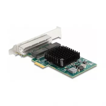 DeLOCK PCI Express x1 kortelė su 4 x RJ45 Gigabit LAN BCM