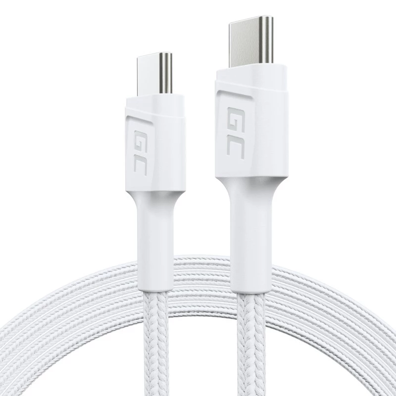 Green Cell KABGC30W USB kabelis USB 3.2 Gen 1 (3.1 Gen 1) 1,2 m USB-C baltas