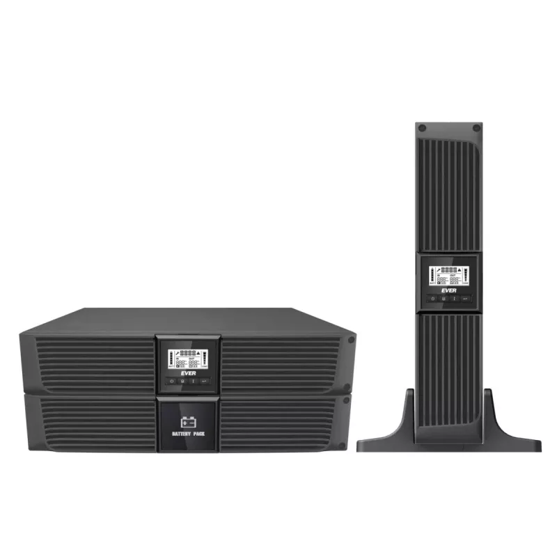 UPS EVER RT 1000 T 1000VA 800W – nuolatinės įtampos šaltinis stelažui/ant stalo, 1000 VA, 800 W