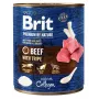 Brit Premium by Nature šlapias šunų ėdalas jautiena su prieskoniais 800 g – pilnavertis konservuotas ėdalas suaugusiems šunims