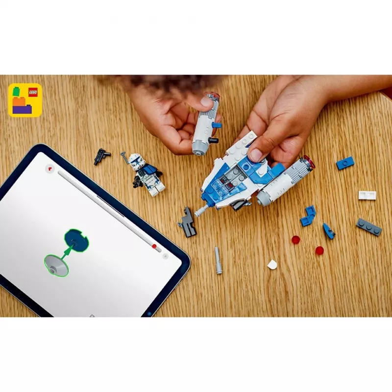 LEGO Star Wars „Kapitonas Reksas“ Y-Wing mikro naikintuvas – žaislinis laivas su minifigūrėle, 6+ metų berniukams