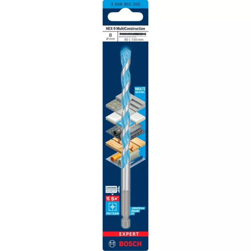 Gręžtuvas Bosch Expert HEX-9 Multi Construction 8 mm
