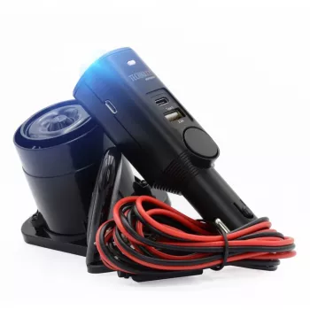 Technaxx TX-168 automobilio signalizacija su sirenos moduliu ir USB-C įkrovimo prievadu