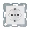 Kištukinis lizdas Type F berker 47231909, 16 A, 250 V, baltas, plastikinis korpusas