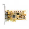 Vidinė USB 2.0 adapterio PCI Express plokštė su PoweredUSB prievadais DeLOCK 89655