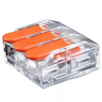 Hismart EL240456 universalus gnybtinis jungiklis, 3x 0,5–6,0 mm², 41 A, 450 V, 20 vnt.
