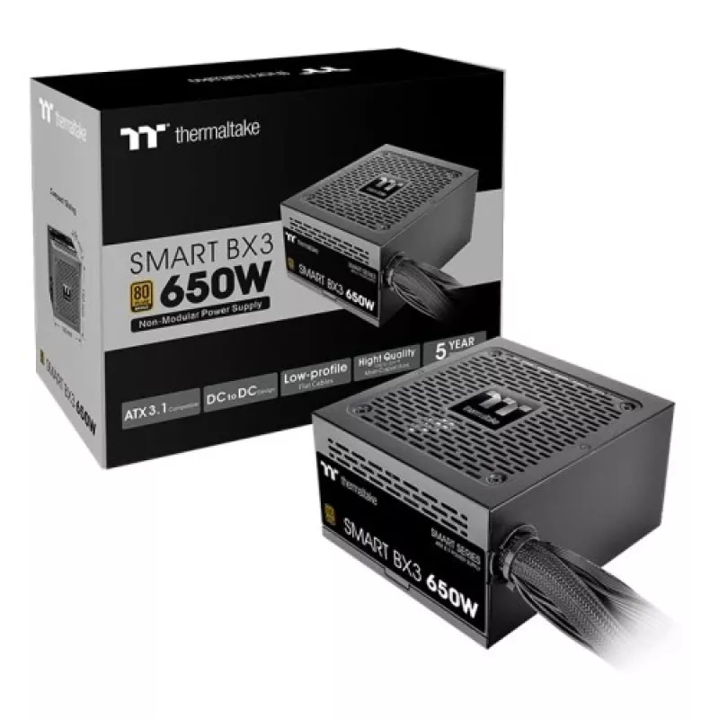 Thermaltake Smart BX3 650W | 80Plus Bronza | Nemodulinis