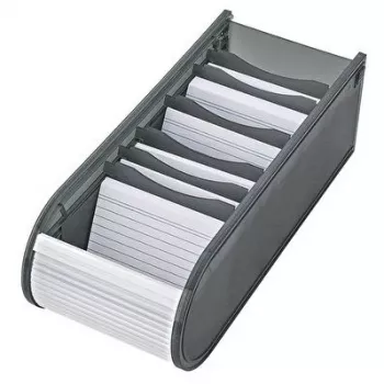 Kortelių rinkinys WEDO Lernkartei A8 – 500 vnt. (100 pilkos) mokymuisi ir kartojimui