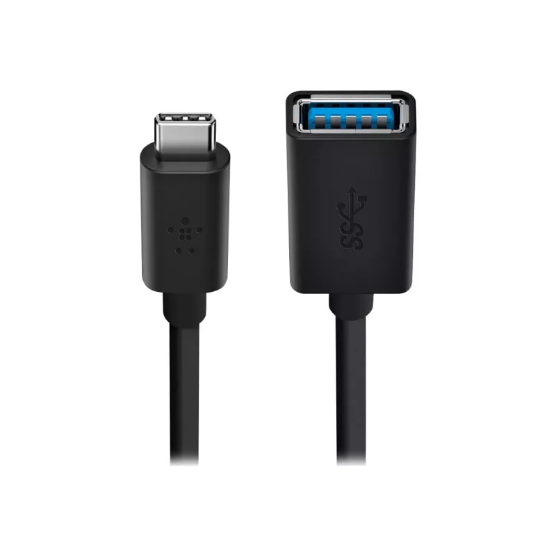 Belkin USB 3.0 USB-C ir USB-A keitiklis, 5 Gbps, juodas