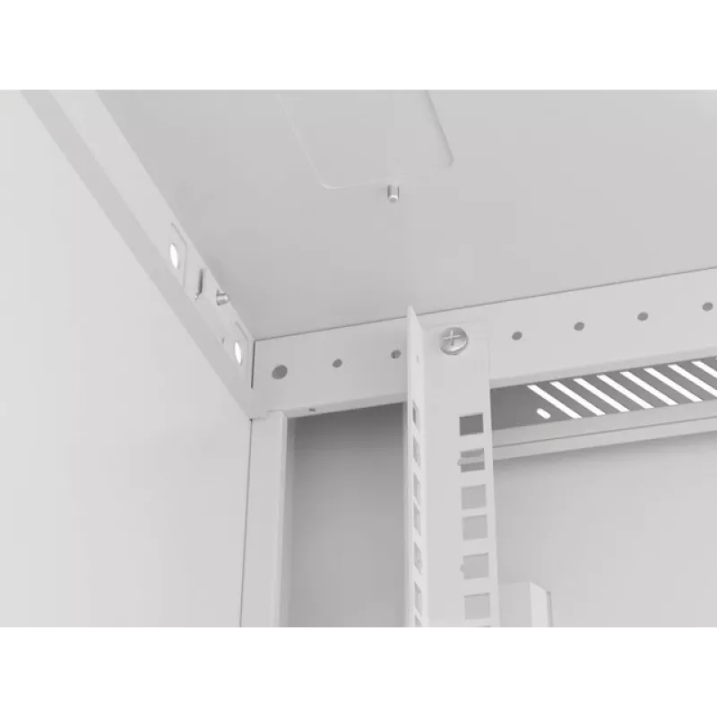 Lanberg montuojamas ant sienos 19 inch 12U 600x600 mm pilkas stovo spintas (stiklinės durys)