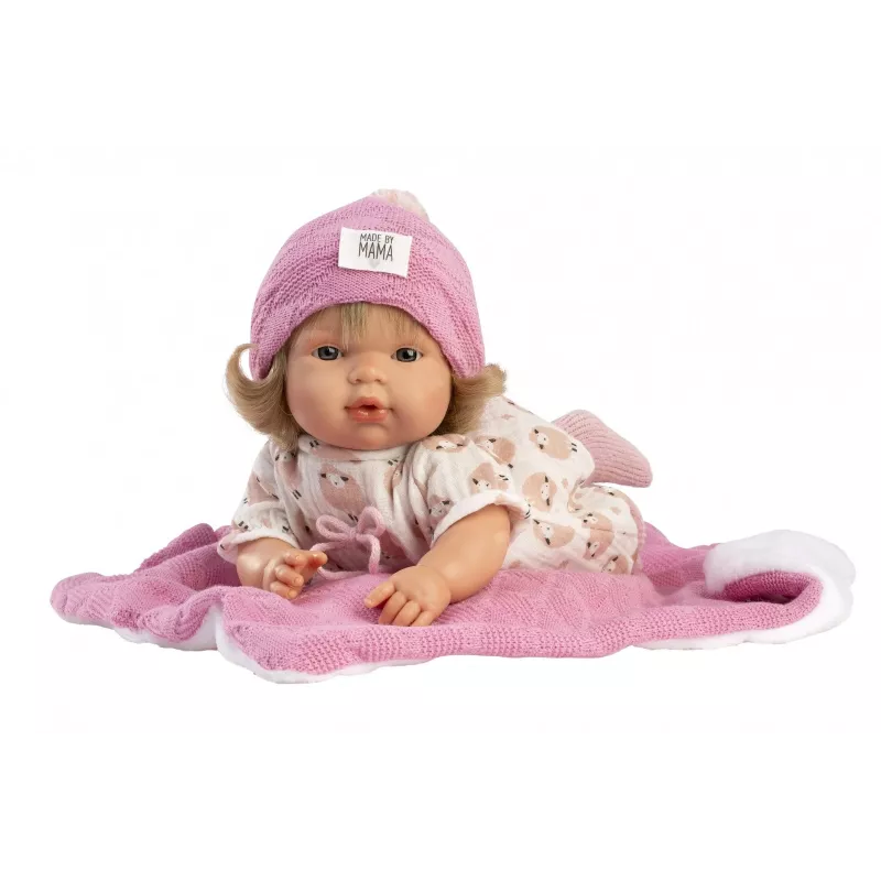 Llorens Babypuppe Lola 38 cm kalbanti lėlė, audinys ir vinilas, rekomenduojama nuo 3 metų
