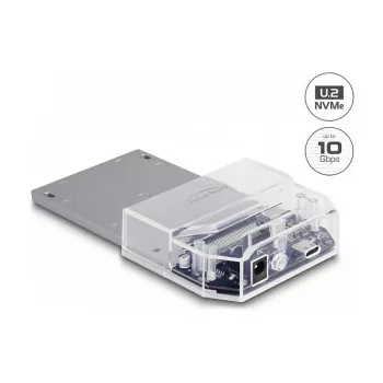DeLOCK USB Type-C dokavimo stotelė 1 x U.2 SSD juoda