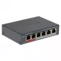 Tinklo jungiklis Hikvision DS-3E0106P-E/M(B) — 6 prievadų PoE Ethernet jungiklis