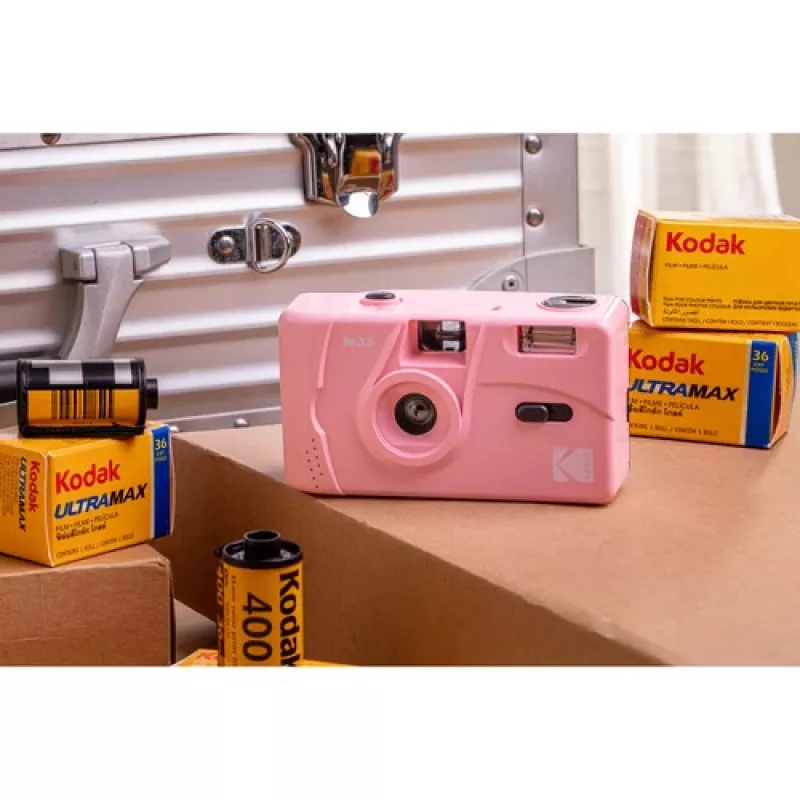 Kodak M35 kompaktiška juostinė kamera 35 mm Rožinė