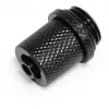 Alphacool 17643 žalvarinė ES suspaudžiamoji jungtis, juoda, 17 mm × 17 mm × 21 mm