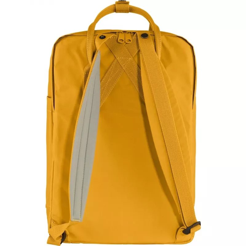Kuprinė Fjällräven Kanken Laptop 13 colių – miesto kasdienė kuprinė, geltona, 250×160×350 mm, poliamidas/PP/vinilas
