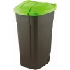 Curver 214125 šiukšliadėžė 110 L Stačiakampė Plastikinė Juoda, Žalia