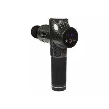 Nešiojamas perkusinis masažinis pistoletas BLOW Wave 4000 (modelis 44-340#) – 32 intensyvumo lygiai, 2200 mAh baterija, USB-C