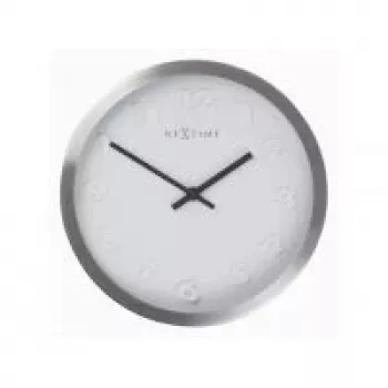 NeXtime 2991ar Paniki Number sieninis laikrodis, baltas, Ø34 cm
