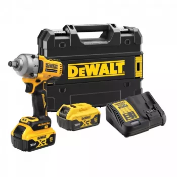 Atsuktuvas DeWALT DCF891P2T-QW, bešepetėlis, 18V 5.0Ah, 1/2 colio griebtuvas, 812 Nm sukimo momentas, 2000 aps/min, 2 baterijos, įkroviklis, dėklas
