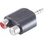 3,5 mm lizdas į 2 x RCA stereo adapteris ShiverPeaks 57090