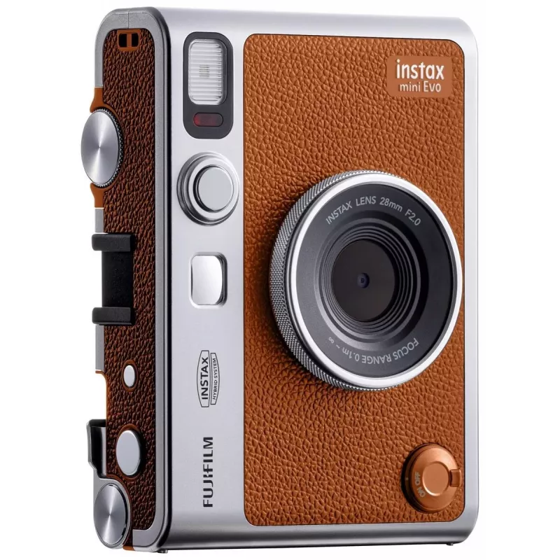 Fujifilm Instax mini EVO ruda hibridinė momentinė kamera