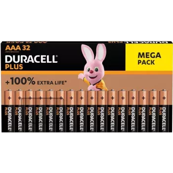 Šarminės AAA baterijos Duracell Plus 32 vnt. (modelis 00216914) Ilgalaikė galia